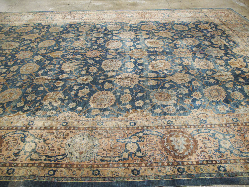 Antique Persian Tabriz Carpet, No.14757 - Staging