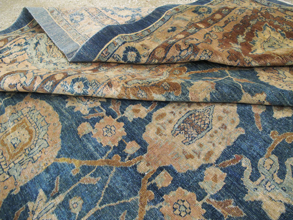 Antique Persian Tabriz Carpet, No.14757 - Staging