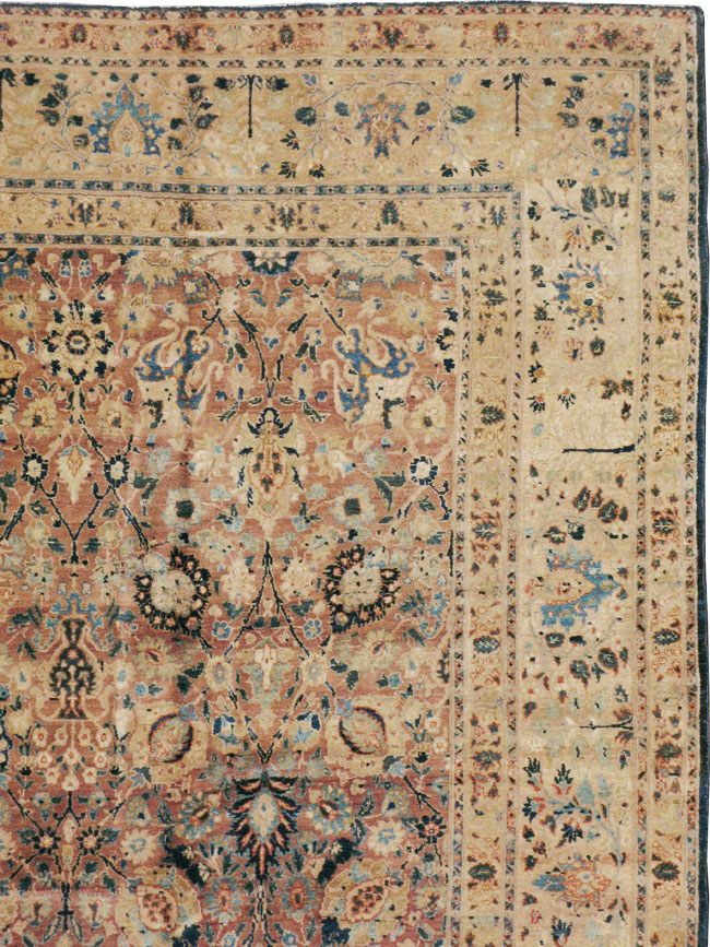 Antique Persian Tabriz Carpet, No.14759 - Staging