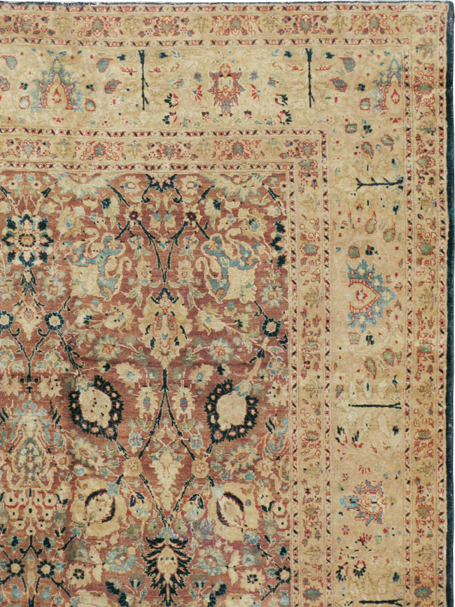 Antique Persian Tabriz Carpet, No.14759 - Staging