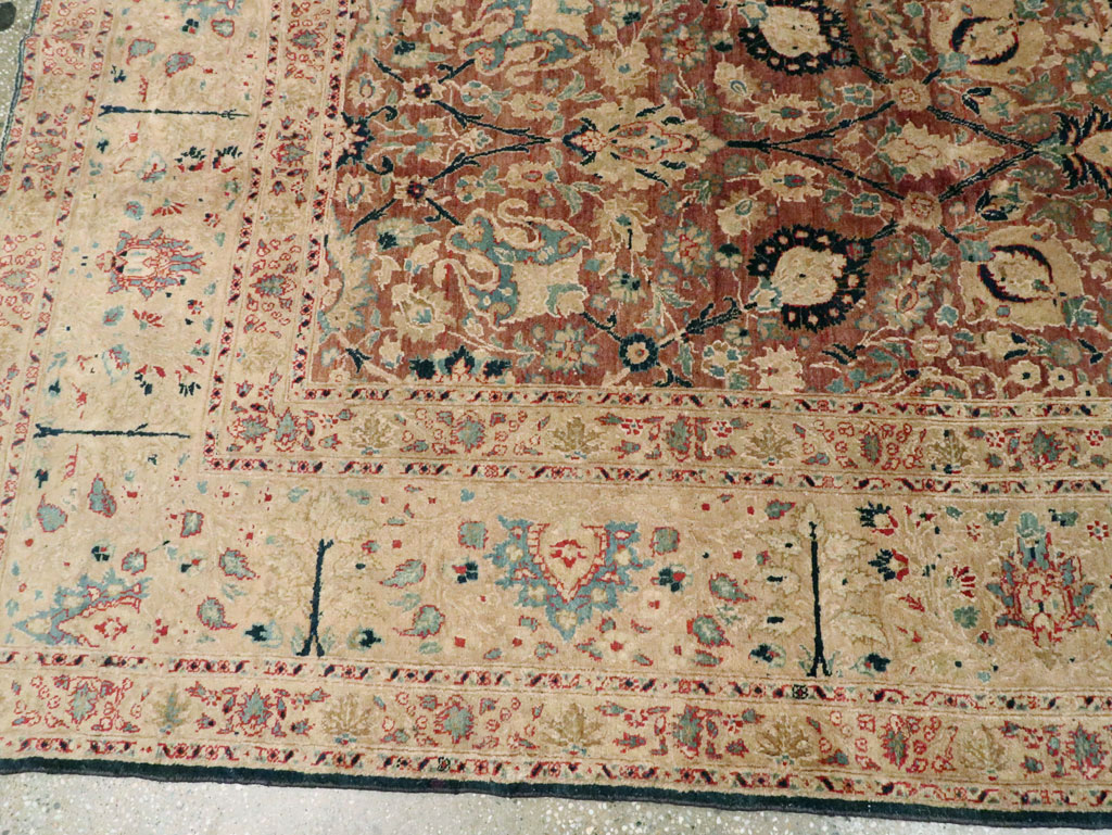 Antique Persian Tabriz Carpet, No.14759 - Staging