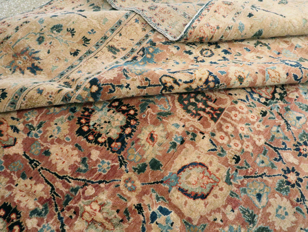 Antique Persian Tabriz Carpet, No.14759 - Staging