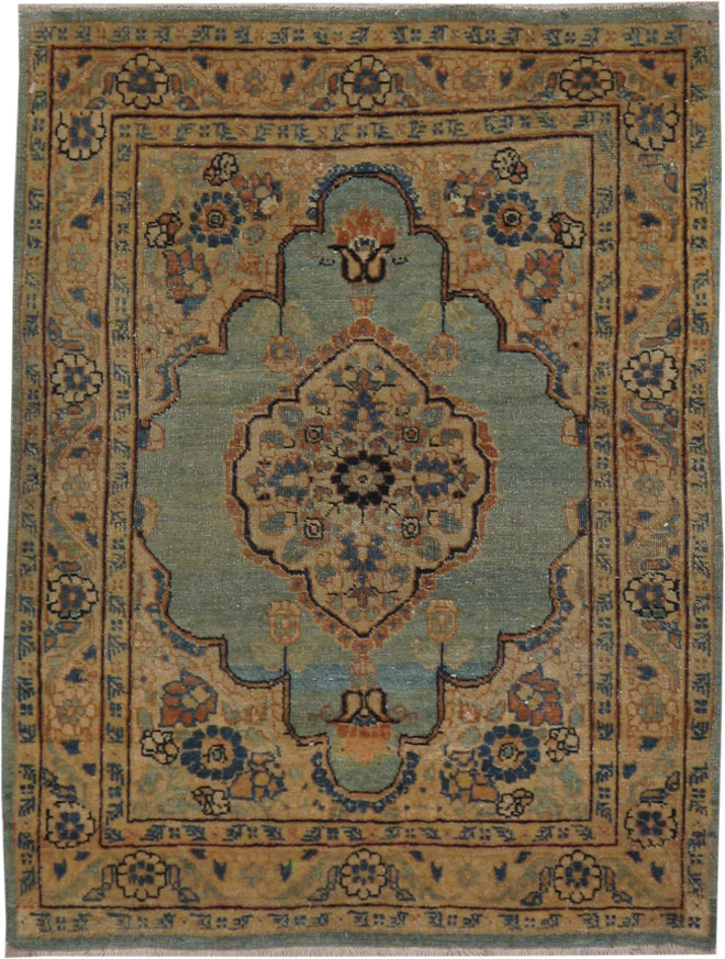 Antique Persian Tabriz Hagi Jalili Rug, No.14775 - Staging