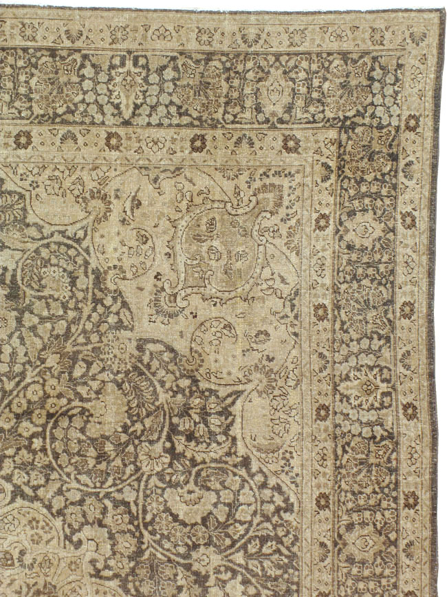 Antique Persian Tabriz Carpet, No.14837 - Staging