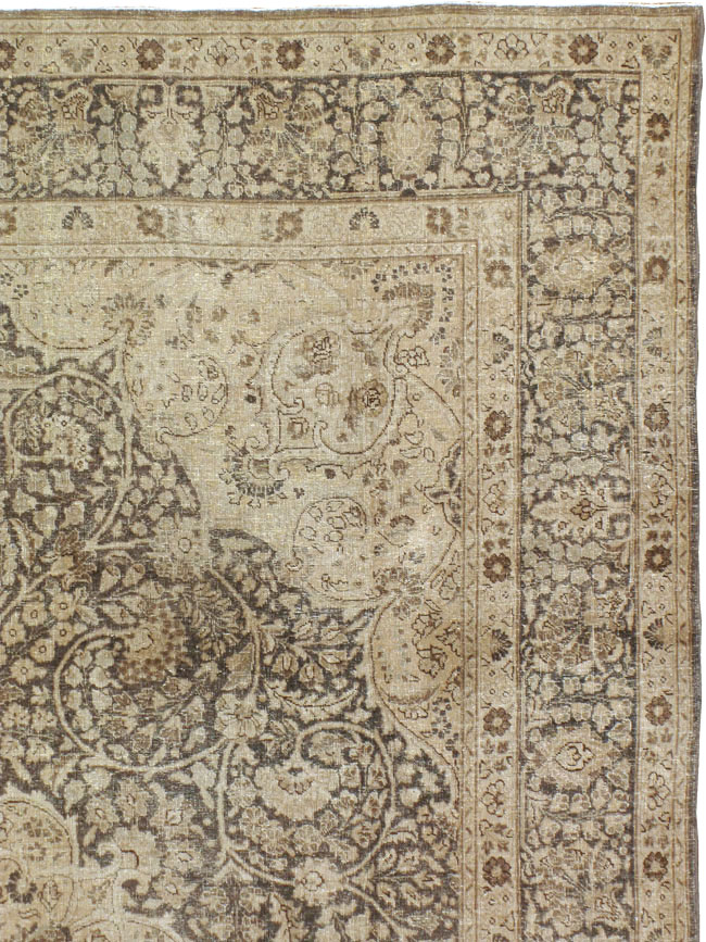 Antique Persian Tabriz Carpet, No.14837 - Staging