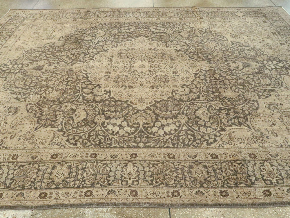 Antique Persian Tabriz Carpet, No.14837 - Staging