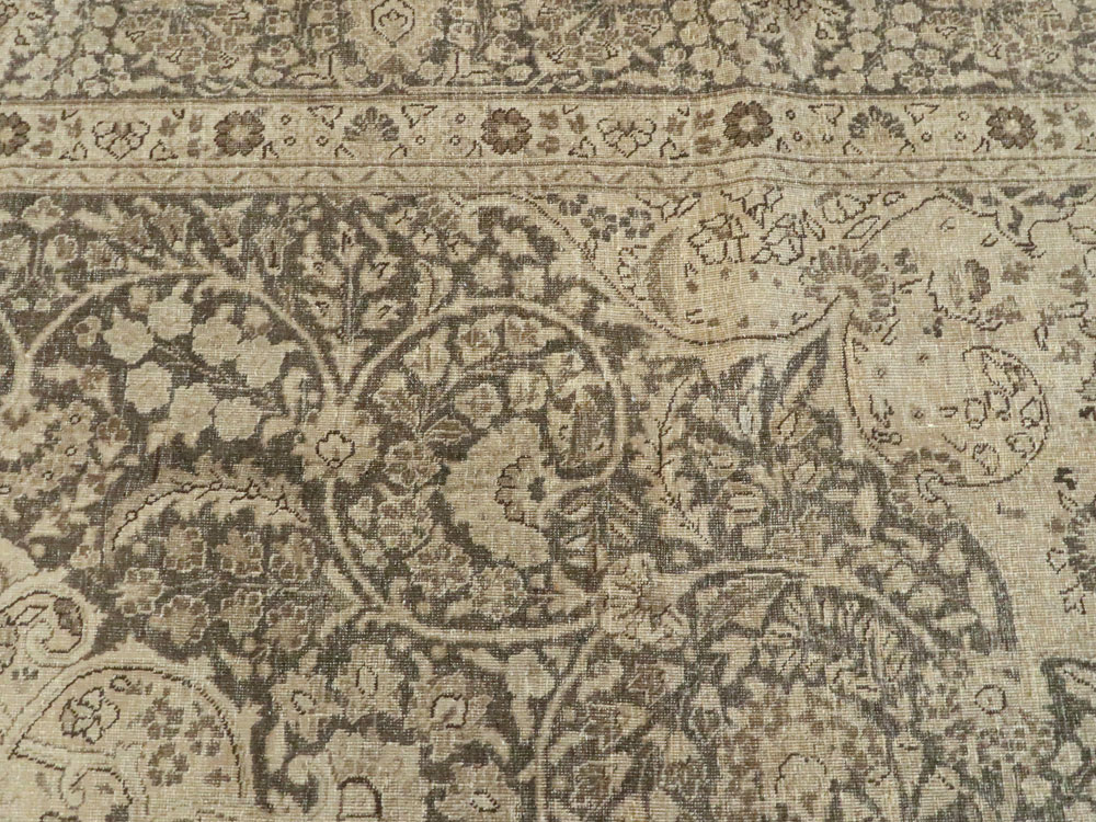 Antique Persian Tabriz Carpet, No.14837 - Staging