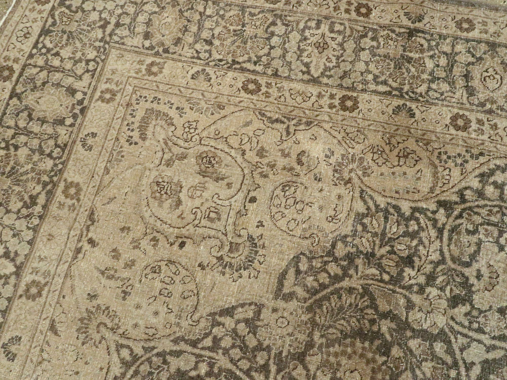 Antique Persian Tabriz Carpet, No.14837 - Staging