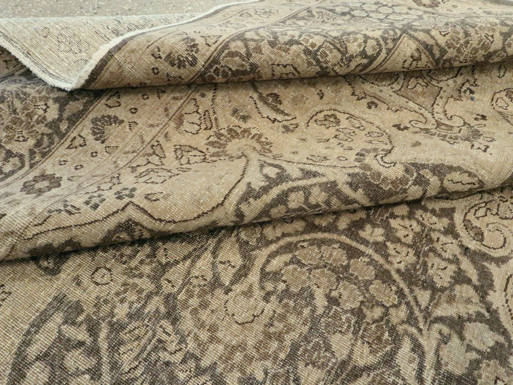 Antique Persian Tabriz Carpet, No.14837 - Staging