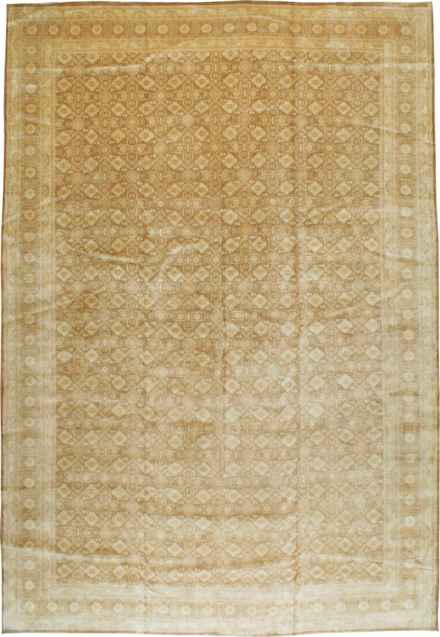 Vintage Persian Tabriz Carpet, No.14841 - Staging