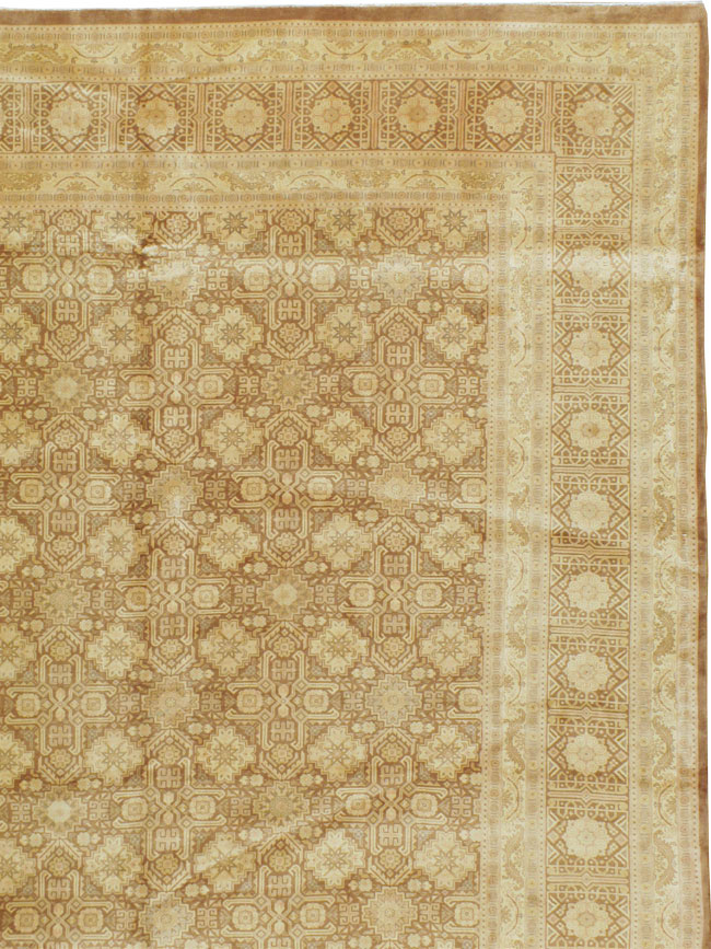 Vintage Persian Tabriz Carpet, No.14841 - Staging