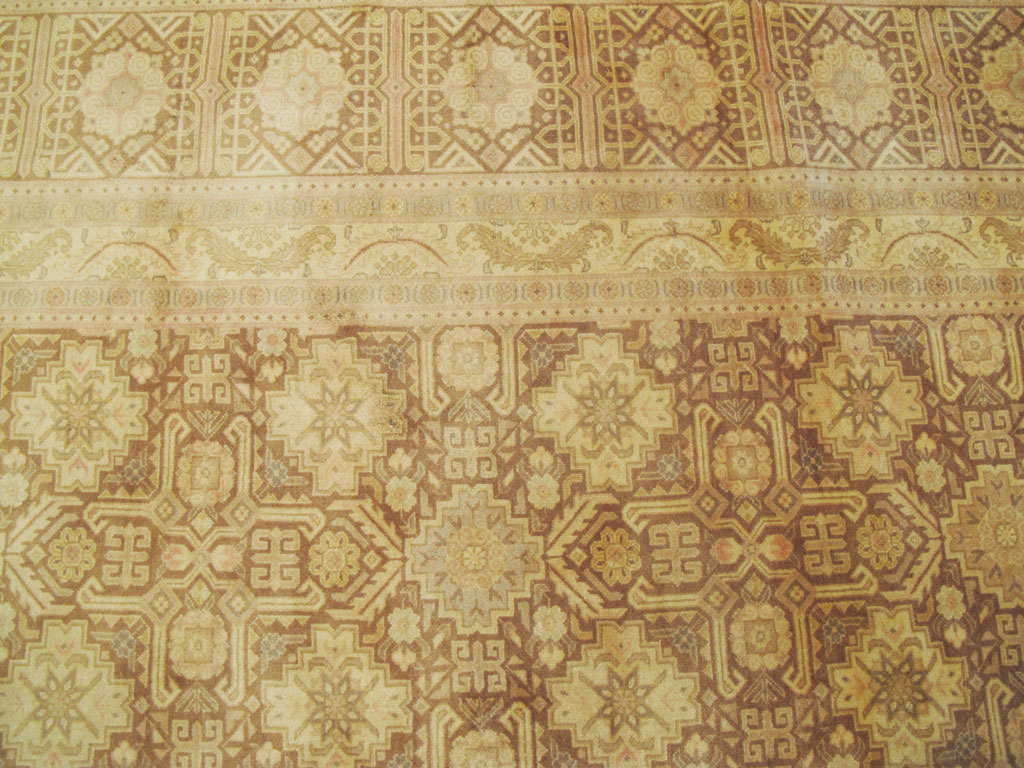 Vintage Persian Tabriz Carpet, No.14841 - Staging