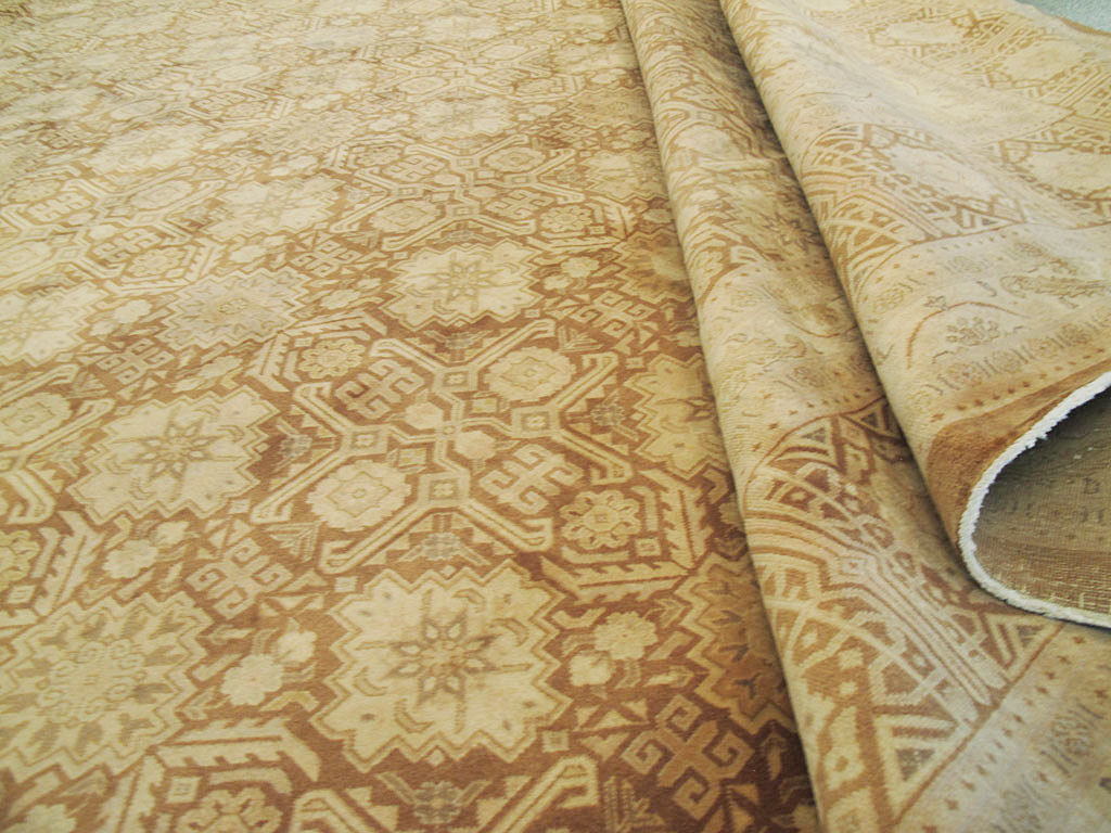 Vintage Persian Tabriz Carpet, No.14841 - Staging