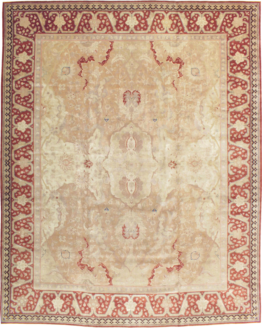 Antique Persian Tabriz Carpet, No.14870 - Staging