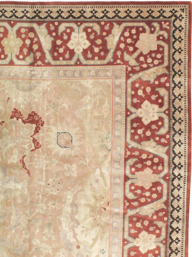 Antique Persian Tabriz Carpet, No.14870 - Staging