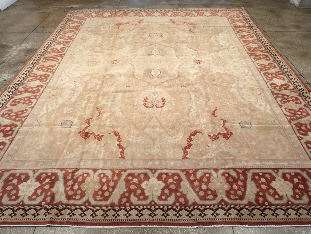 Antique Persian Tabriz Carpet, No.14870 - Staging