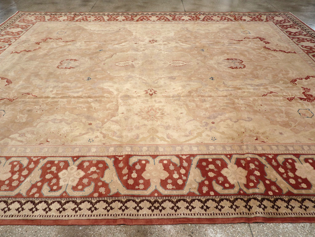 Antique Persian Tabriz Carpet, No.14870 - Staging