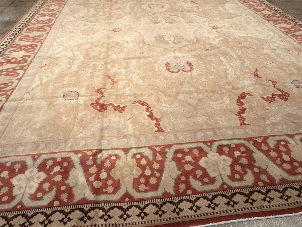 Antique Persian Tabriz Carpet, No.14870 - Staging