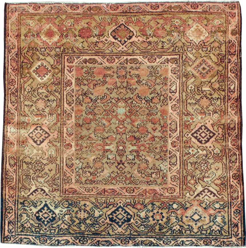 Vintage Persian Malayer Rug, No.14884 - Staging