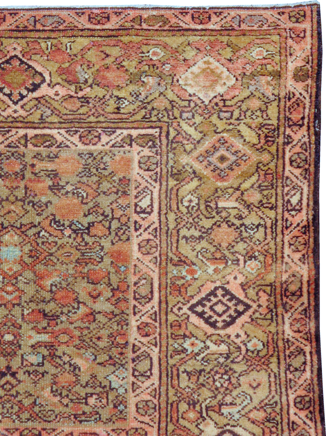 Vintage Persian Malayer Rug, No.14884 - Staging