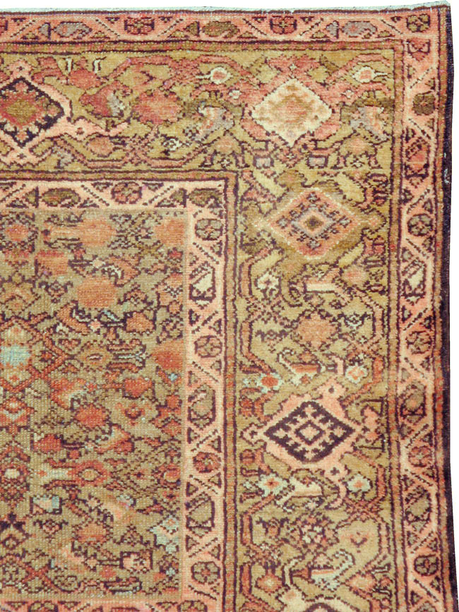 Vintage Persian Malayer Rug, No.14884 - Staging