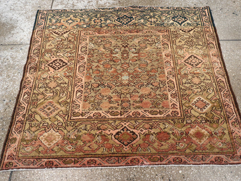 Vintage Persian Malayer Rug, No.14884 - Staging