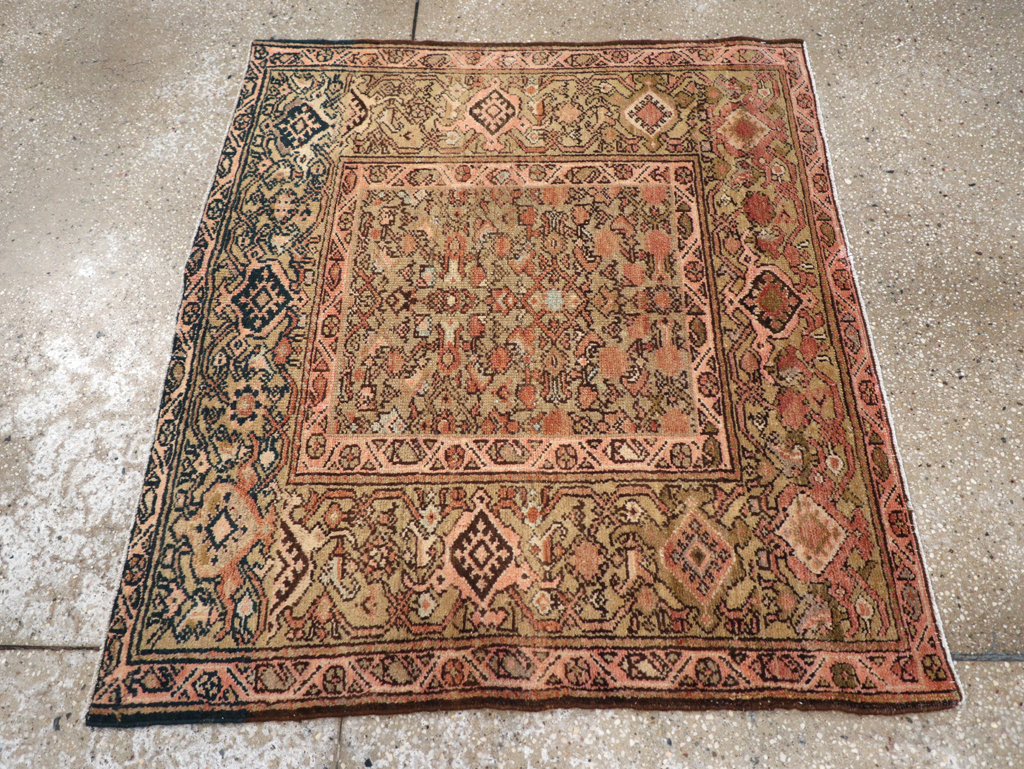 Vintage Persian Malayer Rug, No.14884 - Staging