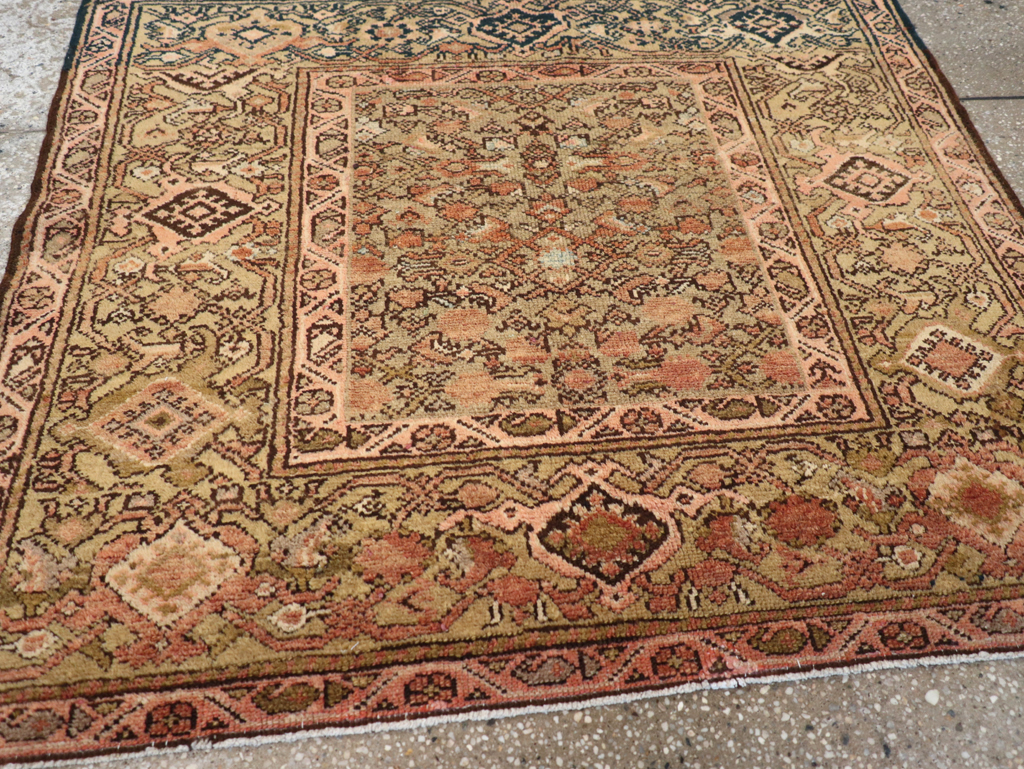 Vintage Persian Malayer Rug, No.14884 - Staging