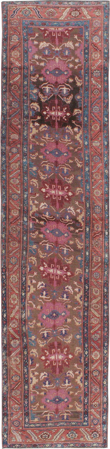 Antique Persian Bakshaish Runner, No.14896 - Staging