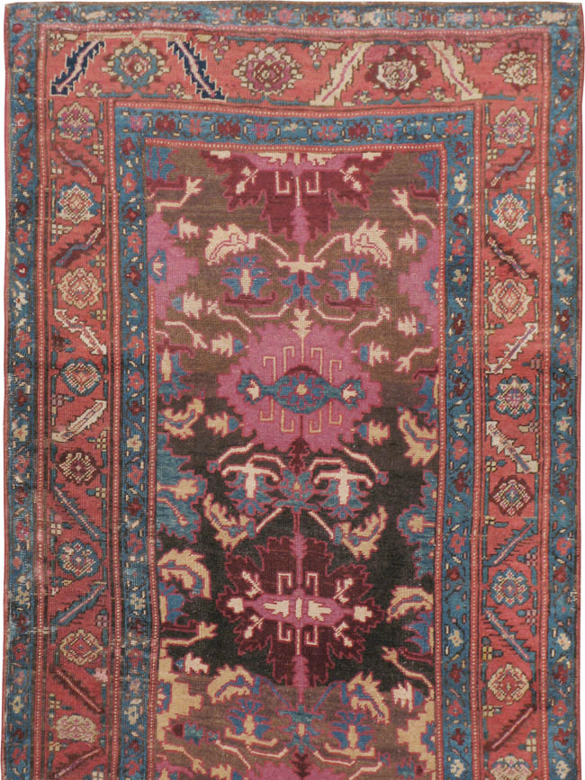 Antique Persian Bakshaish Runner, No.14896 - Staging