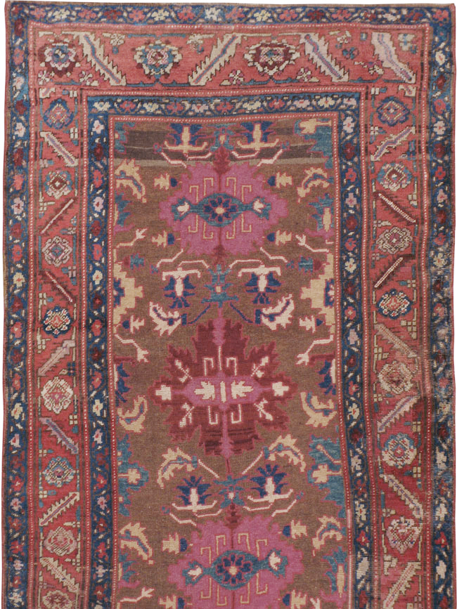 Antique Persian Bakshaish Runner, No.14896 - Staging