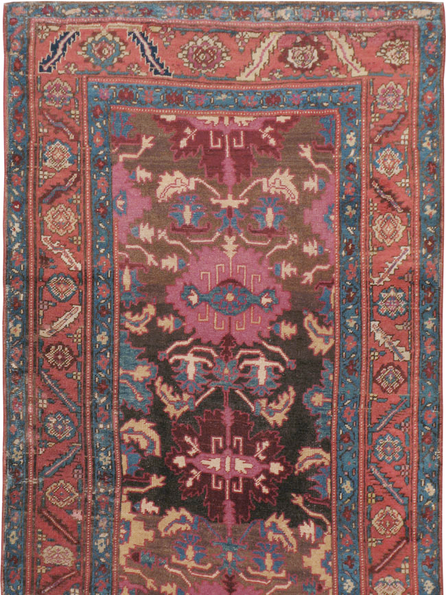 Antique Persian Bakshaish Runner, No.14896 - Staging