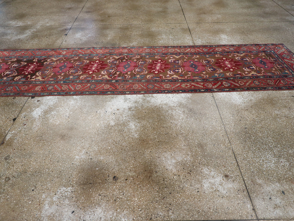 Antique Persian Bakshaish Runner, No.14896 - Staging