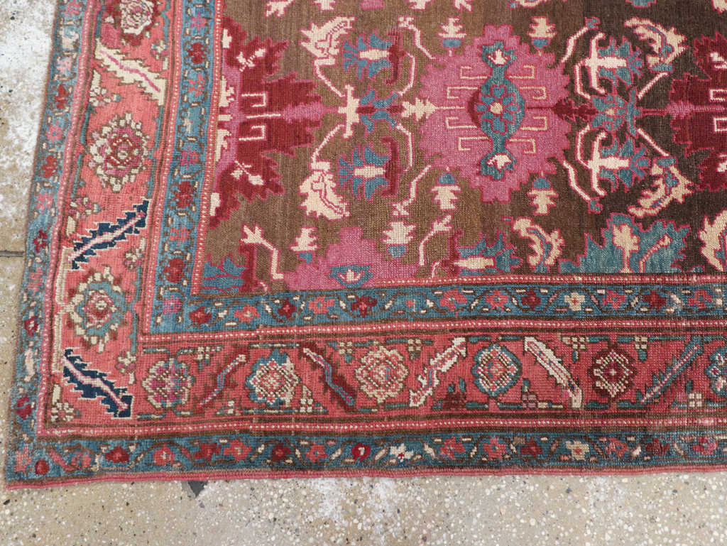 Antique Persian Bakshaish Runner, No.14896 - Staging