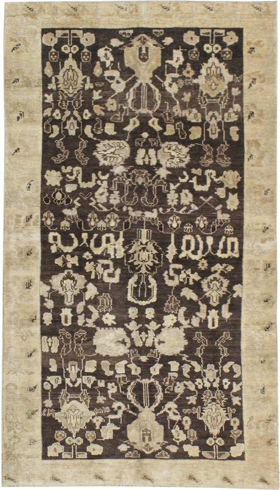 Antique Turkish Oushak Rug, No.14927 - Staging