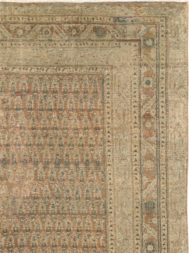 Antique Persian Malayer Long Carpet, No.14942 - Staging