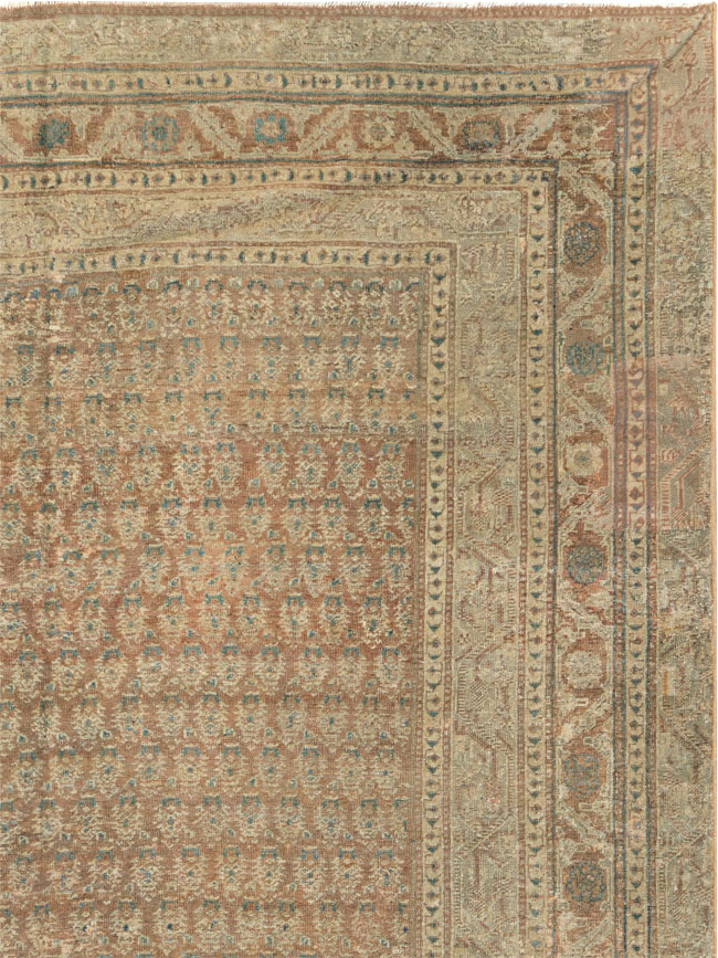 Antique Persian Malayer Long Carpet, No.14942 - Staging