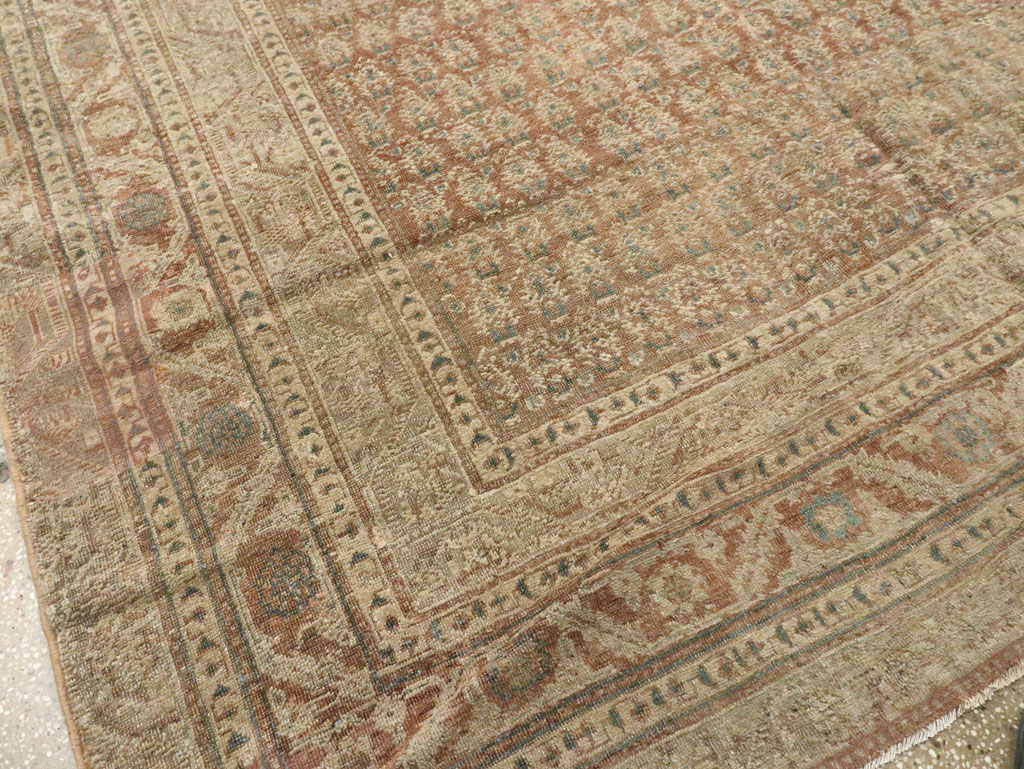 Antique Persian Malayer Long Carpet, No.14942 - Staging