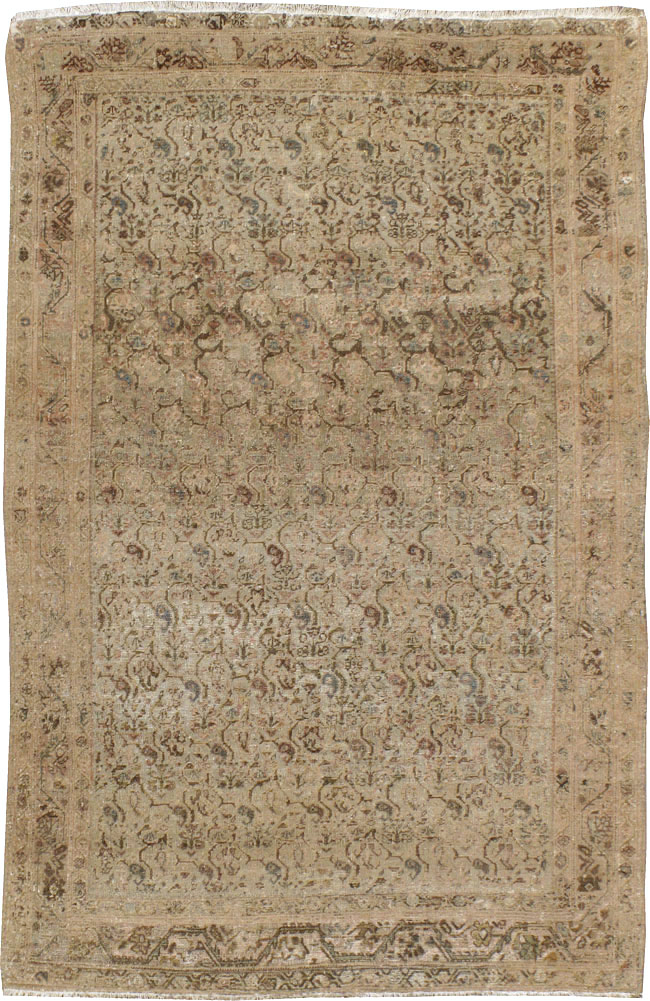 Vintage Persian Malayer Rug, No.14945 - Staging