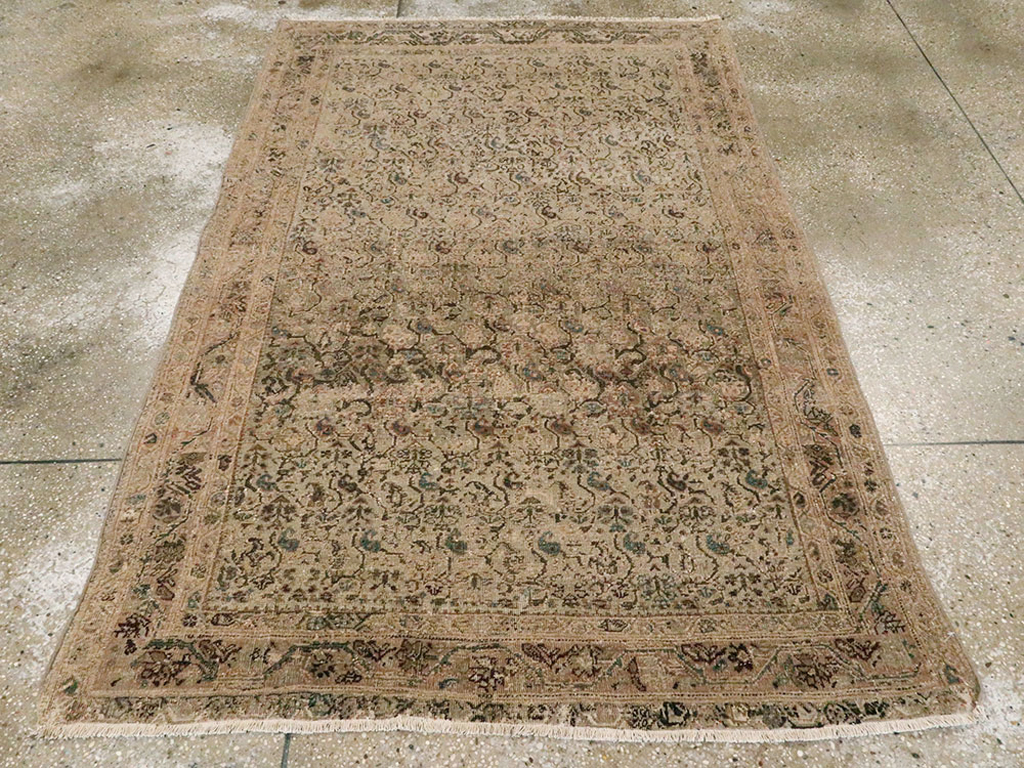 Vintage Persian Malayer Rug, No.14945 - Staging