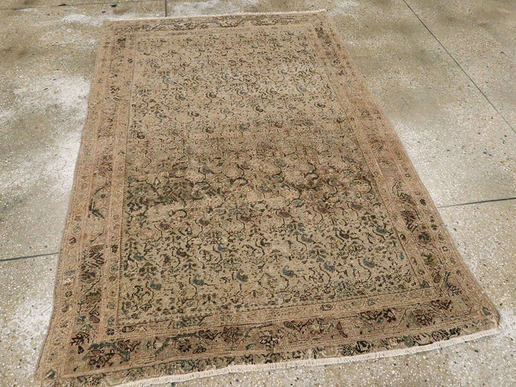 Vintage Persian Malayer Rug, No.14945 - Staging