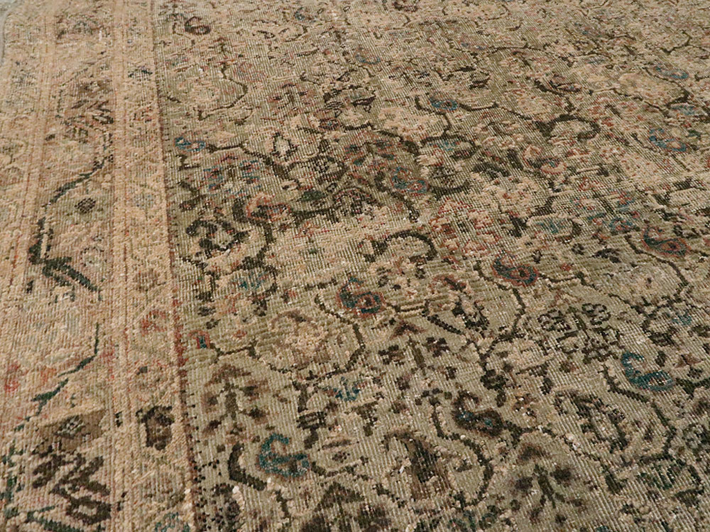 Vintage Persian Malayer Rug, No.14945 - Staging