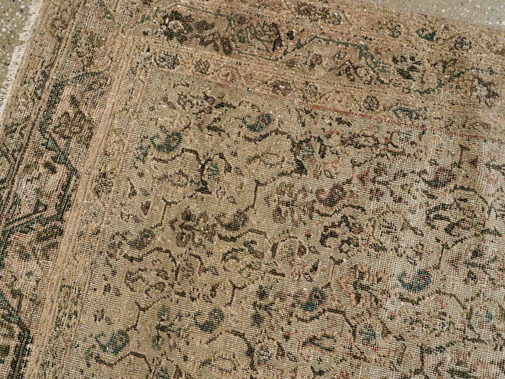 Vintage Persian Malayer Rug, No.14945 - Staging