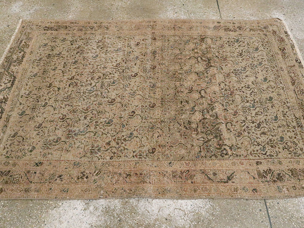 Vintage Persian Malayer Rug, No.14945 - Staging