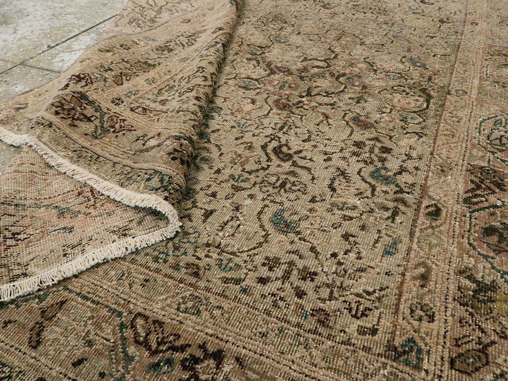 Vintage Persian Malayer Rug, No.14945 - Staging