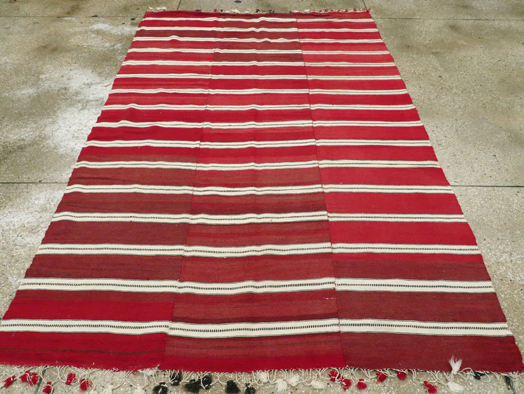 Vintage Turkish Flatweave Kilim, No.14978 - Staging