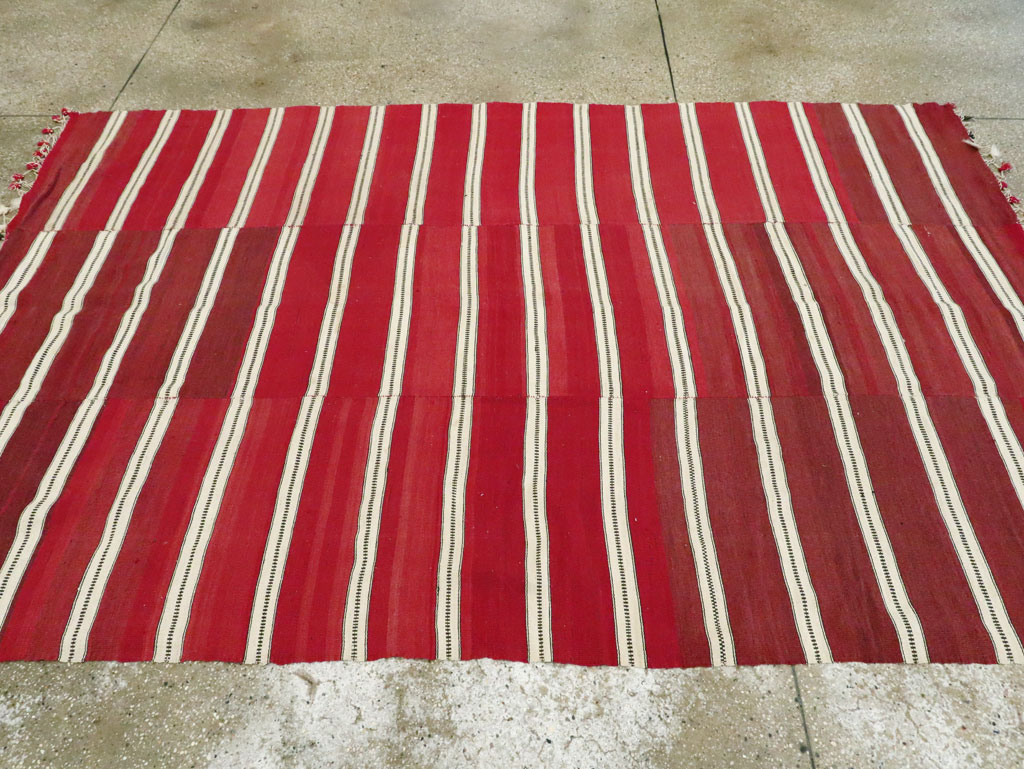 Vintage Turkish Flatweave Kilim, No.14978 - Staging