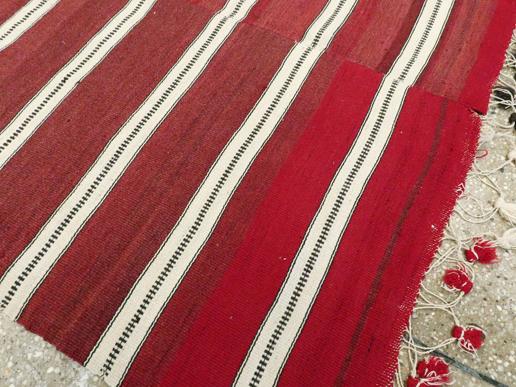 Vintage Turkish Flatweave Kilim, No.14978 - Staging