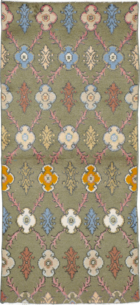 Vintage Turkish Anatolian Throw Rug, No.15036 - Staging