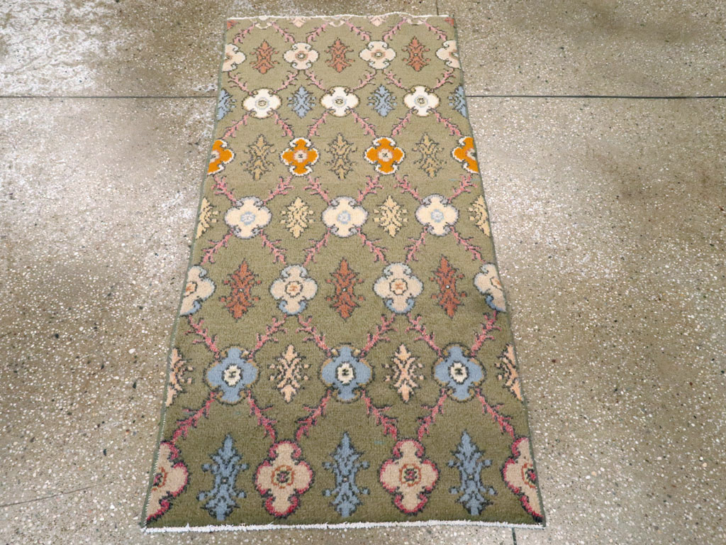 Vintage Turkish Anatolian Throw Rug, No.15036 - Staging